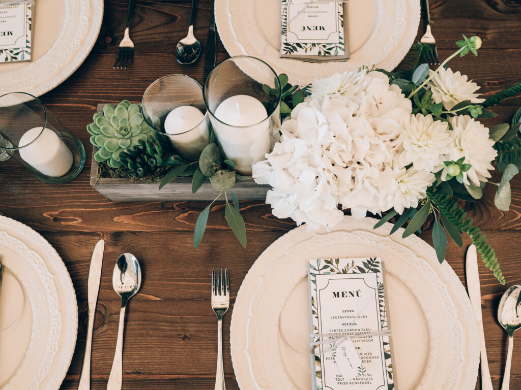 table set menu